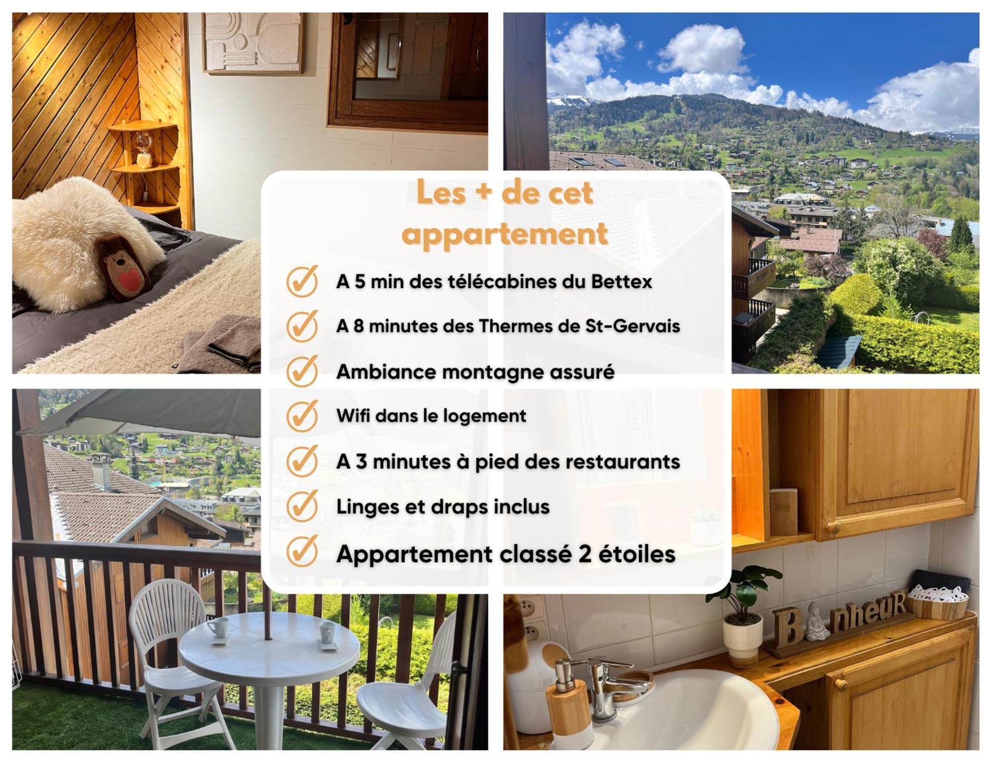 Ski Ou Thermes? Un Appt Cabine Avec Vue Magnifique Saint-Gervais-les-Bains Exteriér fotografie